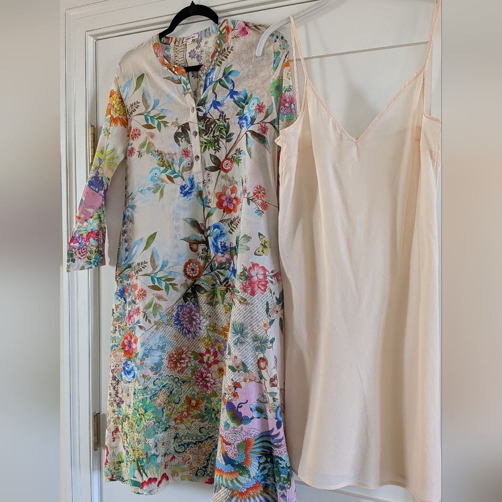 Beautiful Johnny Was Cotton Dress With Slip, Size S